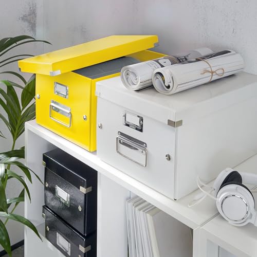Leitz Click & Store WOW schmale Aufbewahrungsbox mit Deckel, Box zur CD Aufbewahrung… – Ansicht 3