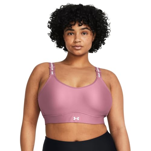 Image of Under Armour Women's Armour Mid Heathered Sports Bra