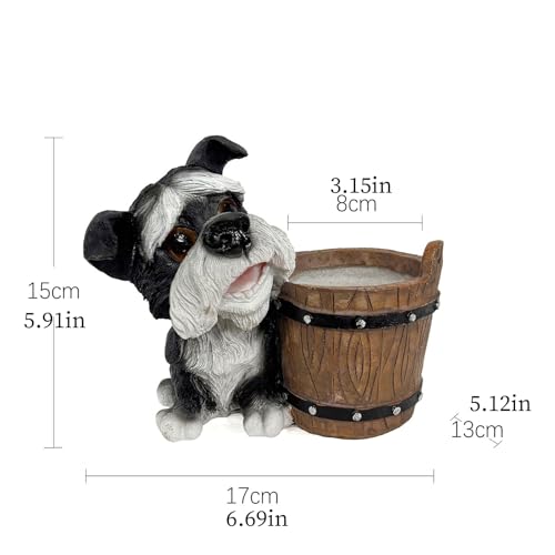 Pot de fleurs chiot, cadeau idéal pour décoration de bureau originale - 6