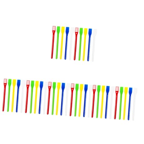 Operitacx 80 Piezas Barra de paleta de pigmentos. - Mezclador de plástico varilla agitadora para mezclar mezclador de pinturas gouache palo de mezcla de pigmento el plastico Reutilizable