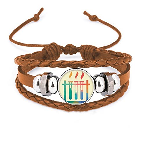 Bracelet en cuir tube à essai finitions luxe et design épuré