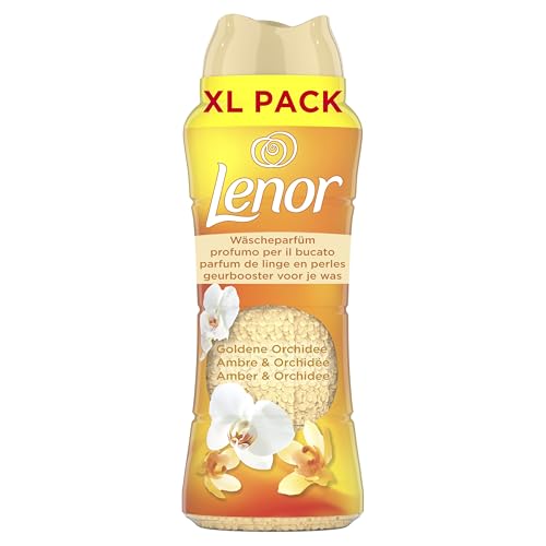 Lenor Wäscheparfüm Goldene Orchidee 495g Non-Stop Frische Für Bis Zu 12 Wochen Im Schrank