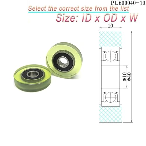 Roulements rigides à billes PU620036-16 de 36 mm pour trieur de devises