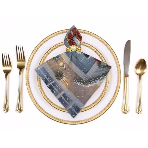 Servilletas de Tela Vintage Nutcracker 4 Piezas miniatura 3