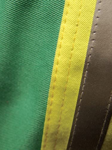 Image of Magid Glove & Safety IND2530HV Magid IND2530HV Arc-Rated 12 oz. 100% FR Cotton Jacket with Hi-Viz Stripes, Large, Regular