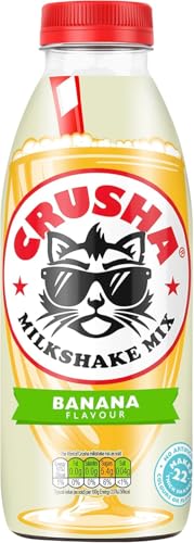 Crusha Milk Shake Syrup 1ltr (Banana, Pack of 12)