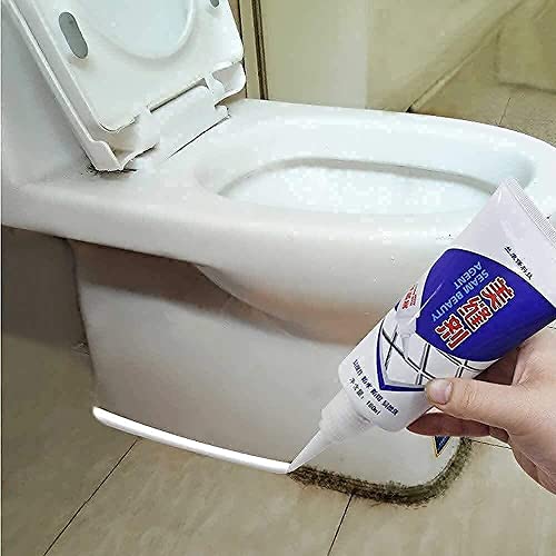 HUBTURE Waterproof Tile Gap Crack Filler Tube Paste, Filling Tile Space, Refresh & Paint Kit for Bathroom Shower Floor Tile Sealer for Ceramic Resin Metal Glass Home,Office,Toilets (Tiles glue_180 ML)
