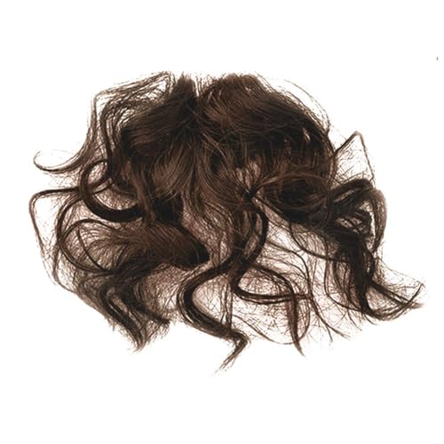 Dark Brown Curly Fringe Bang Clip-in Hair Extension Hairpiece, Synthetic