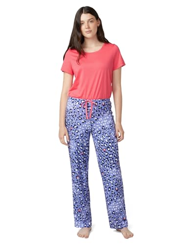 Image of HUE Women's Sleep and Lounge Pajama Separates, Late Summer & Fall Collection, Jacaranda Shady Leopard - Sleep Pant, X-Large