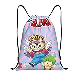 RQLNBOBZ Mochila deportiva con cordón de manga de Dr. Slump para hombre y mujer ideal como mochila de entrenamiento Arale Norimaki y Gatchan