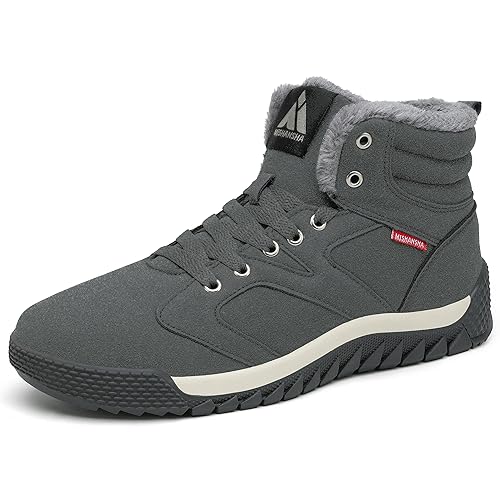 Mishansha Herren Winter Schuhe Wasserdicht Schneestiefel Warm...