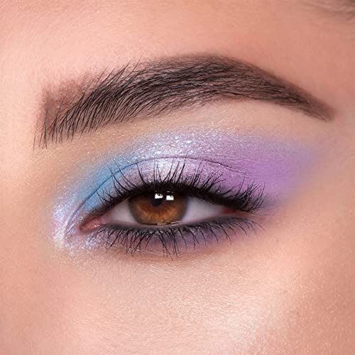 Purple Eyeshadow Palette, 16 Colour Glitter Matte Eye Shadow Pallets For Women, Long Lasting Highly Pigmented Eye Shadow Waterproof Blendable Eye Make-Up Palettes (01 Blue Siren) - Image 6