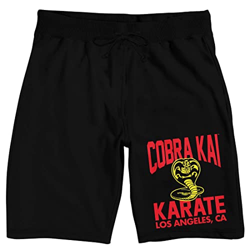Cobra Kai Los Angeles, CA Men's Black Sleep Shorts