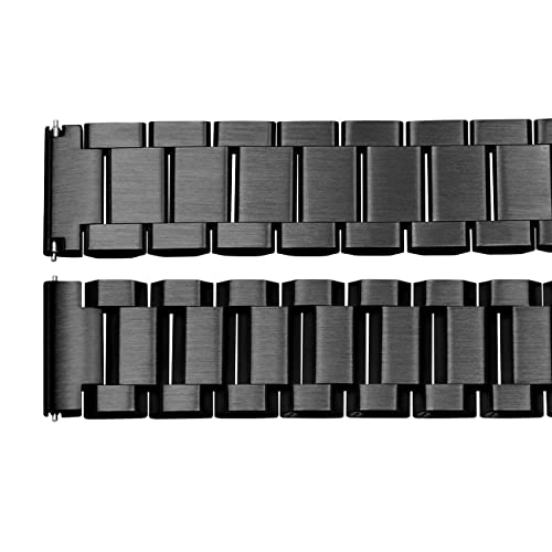 Image of Juntan 18mm 20mm 21mm 22mm 24mm 26mm Classic Stainless Steel Watch Band Silver Black Grey Blue Gold Brushed Metal Watch Strap for Women Men Watch Replacement Band Double Buckle