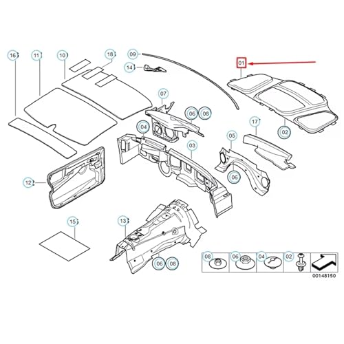 Isolation moteur capot avant thermique phonique BMW E60 E61 530i