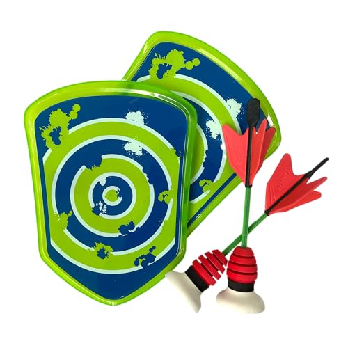 COMANSI - Aqua Darts-Wasserspiel mit 2 Dartpfeilen + 2 Schildern. Einfach und sicher zu verwenden im Innen- und Außenbereich (4)