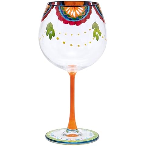 Maturi Hand Painted Gin Glass Gift Boxed Cover