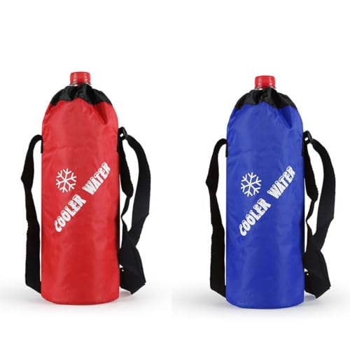PYEUIFT Enfriador Flexible Portátil, 2 Piezas Nevera 1.5L Botellas para Playa y Camping, Bolsa Térmica Militar