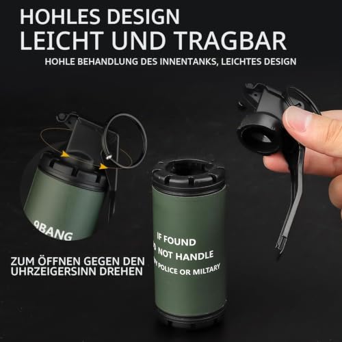 Gunyoo Airsoft Granate Spielzeug Plastik CS Handgranate Modell Tactical Gear Zubehör für Cosplay Film Requisiten Outdoor 14+ (9-BANG)