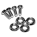 Hammond Hardware - (25) 10-32 X .625" Slotted Oval Head Screws and (25) Steel Cup Washers Rohs Compliant: Yes - 142125