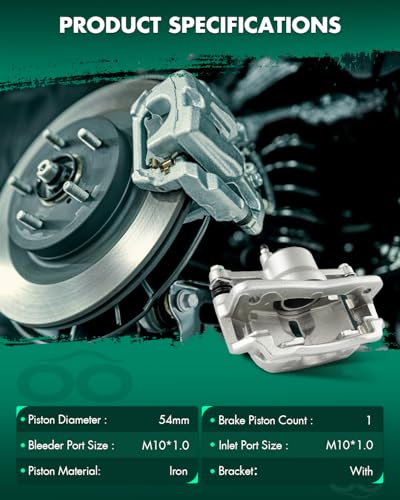 Image of SCITOO 19B6764 Front Left Driver Side Brake Caliper Fits For Honda For Civic 2012-2015, With Bracket,1PC