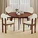Giantex Sherpa Dining Chairs Set of 2, Mid Century Modern Kitchen Chairs w/Rubber Wood Legs, Padded Seat & Backrest, Armless Accent Side Chairs for Living Room, Dining Room, Restaurant