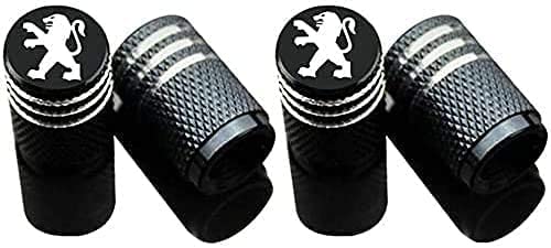 4 Bouchons De Valve De Pneu, Postuler à Peugeot 2008 3008 4008 5008 107 206 207 208 408 407 308 Anti-PoussièRe Antivol Auto Capuchons Valve D'Air Style Accessoires