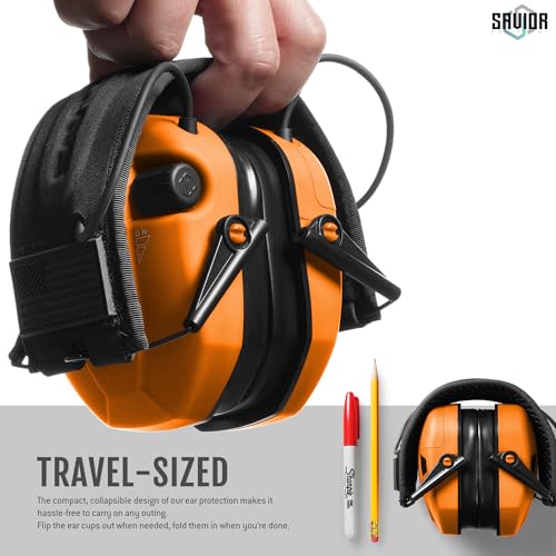 Image of Savior Equipment Apollo Electronic Earmuffs For Shooting w /Gel Ear Pads, 24dB NRR, Noise Cancelling Ear Protection Headset