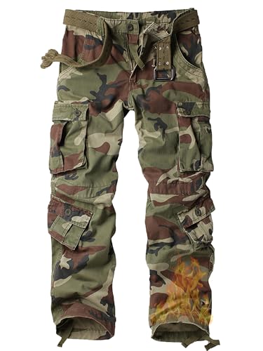 Image of AKARMY Men's Relaxed Fit Cargos