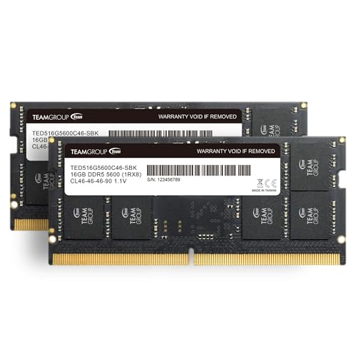TEAMGROUP ノートPC用メモリ DDR5 5600MHz 32GB SODIMM ELITEシリーズ