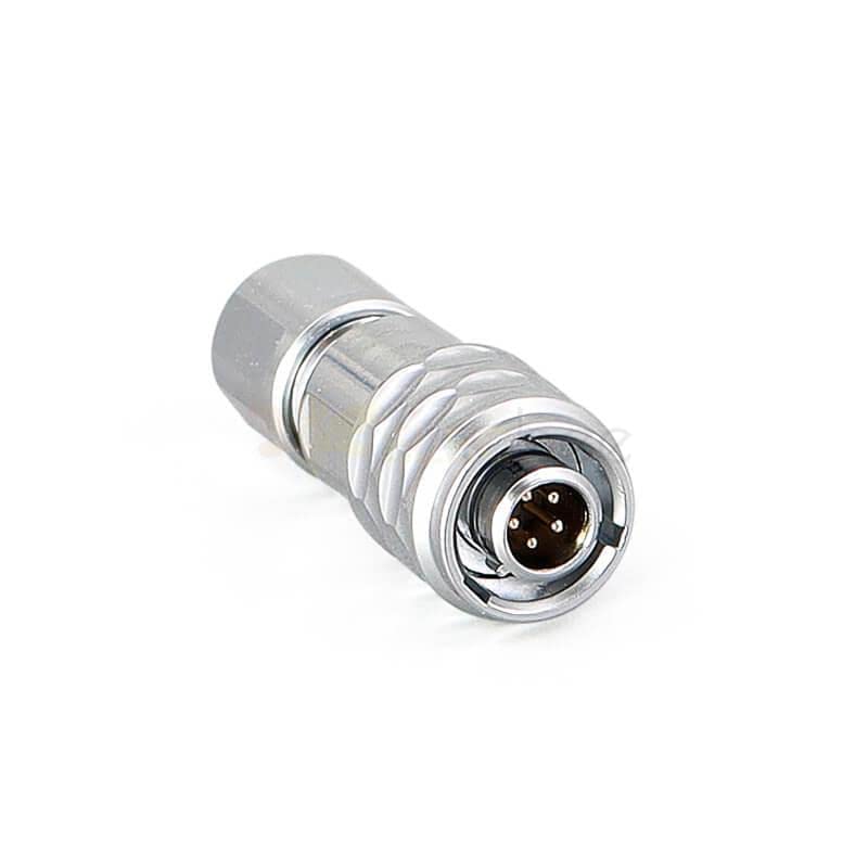 SF6 5 Pin Plug+Socket Industrial Waterproof Quick Push-Pull Docking Metal Circular Aviation