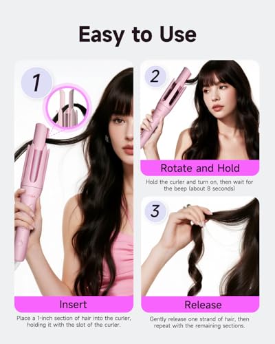 TSUYAGLA Automatic Curling Iron T309-PINK の商品画像 7