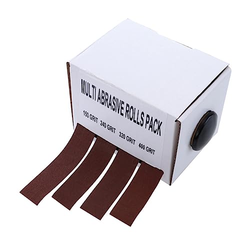 IWOWHERO Sanding Belt Box Grind Sanding Cloth Sandpaper Organizer Polishing Papers for Home Store