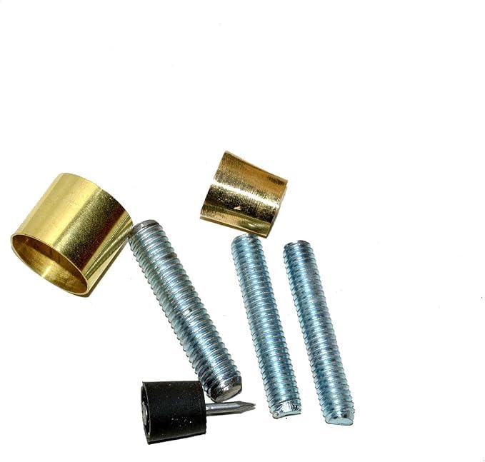 Walking Stick Hardware Kit – Hobby Tool Kit Includes Steel Spike, Ferrule, Cane Rubber Foot, & Aluminum Insert - Easy to Assemble Woodworking Kit – Perfect for Indoor, & Summer Use