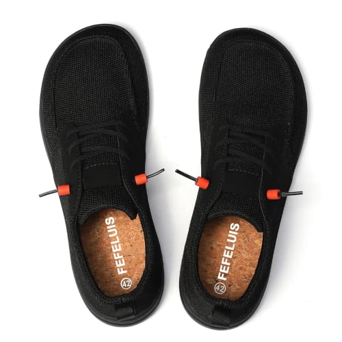 Image of Men's Barefoot Wide Toe Box Shoes - Minimalist Barefoot Shoes with Zero Drop Sole Extra Wide Slip on Walking Shoes for Men