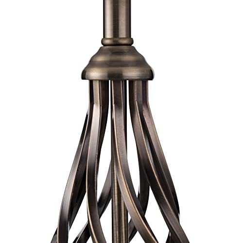 Lighting Supermarket Kingswood Barley Twist Traditional Table Lamp & Shade - Antique Brass - Image 4