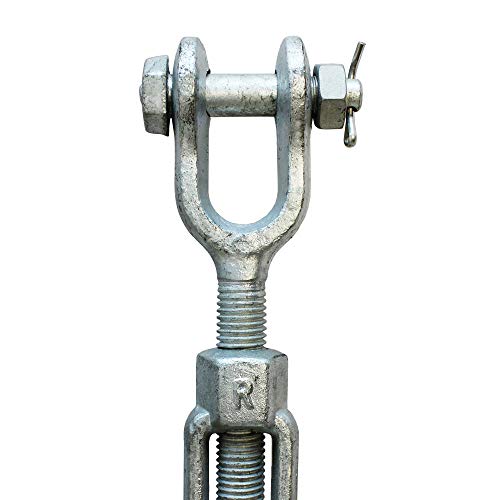 Prolinemax Tensor Giratorio Quijada-Quijada 1/2" x 9" Acero Carbono Galvanizado Forjado en Caliente Capacidad 2,200 Lbs miniatura 4