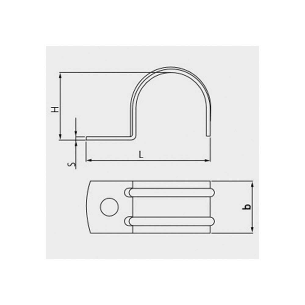 apolo 940 F F — grapas metal diámetro 40 mm, acero galvanizado