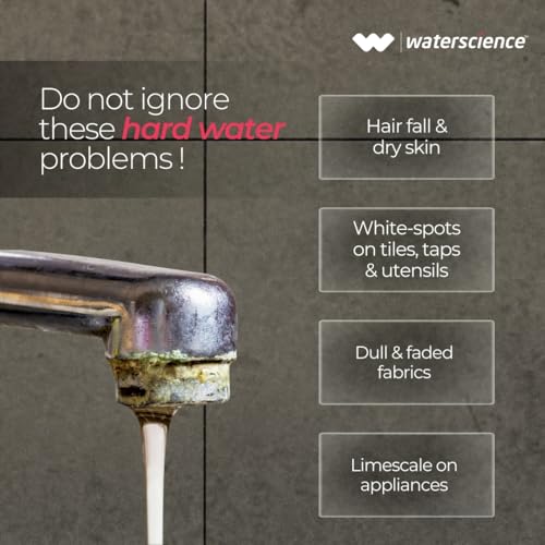 Image of WaterScience RIO Two Stage 20-Inch Hard Water Filter For Tank | Main Line Whole House Filter | Wall /Floor Mount | Applicable For 2BHK Homes With High Sediment | 2Y Warranty,Sedimentation