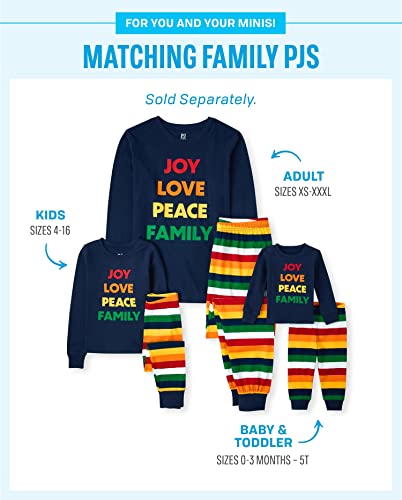 Image of The Children's Place Family Matching Holiday Long Sleeve Pajama Sets, Cotton