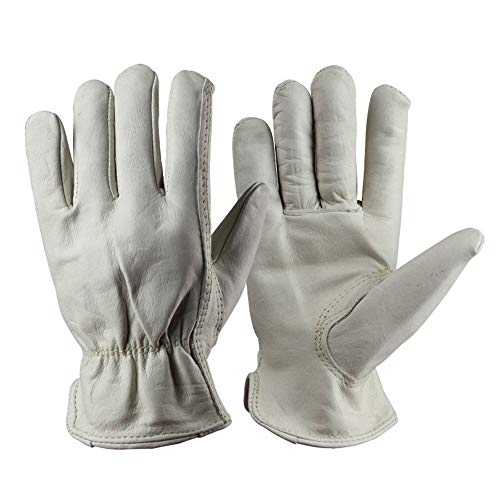 Gripper Gloves Leather Gardening Gloves Slim-fit Work Gloves Ideal For Garden And Household Tasks Safe For Pruning Roses Safe Gloves(Medium) Ideal for Garden and Household Tasks