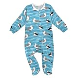 Emelivor Marine Seagulls Blue Baby Newborn Pajamas Outfits Cotton Sleepwear Outfits for Girl Boy Kids