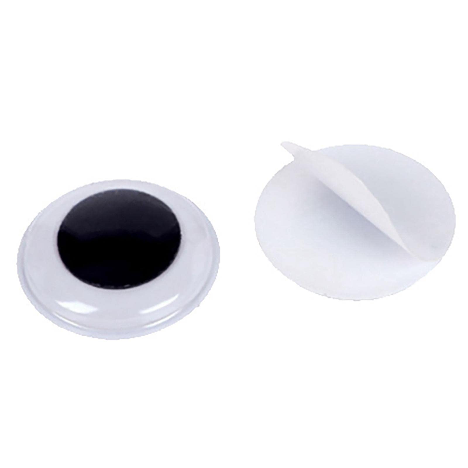 Gralara Wiggle Eyes Set Bewegliche Plastikaugen Selbstklebende Bastelaugen Großer Puppenaugen Simulation Tieraugen für DIY Scrapbooking für Dekoration, 1000 Stück 20 mm