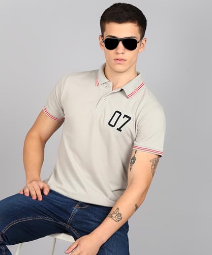 Image of INKKR Men's Solid Polo Neck Half Sleeve Stylish T-Shirt Combo (Size-XL)