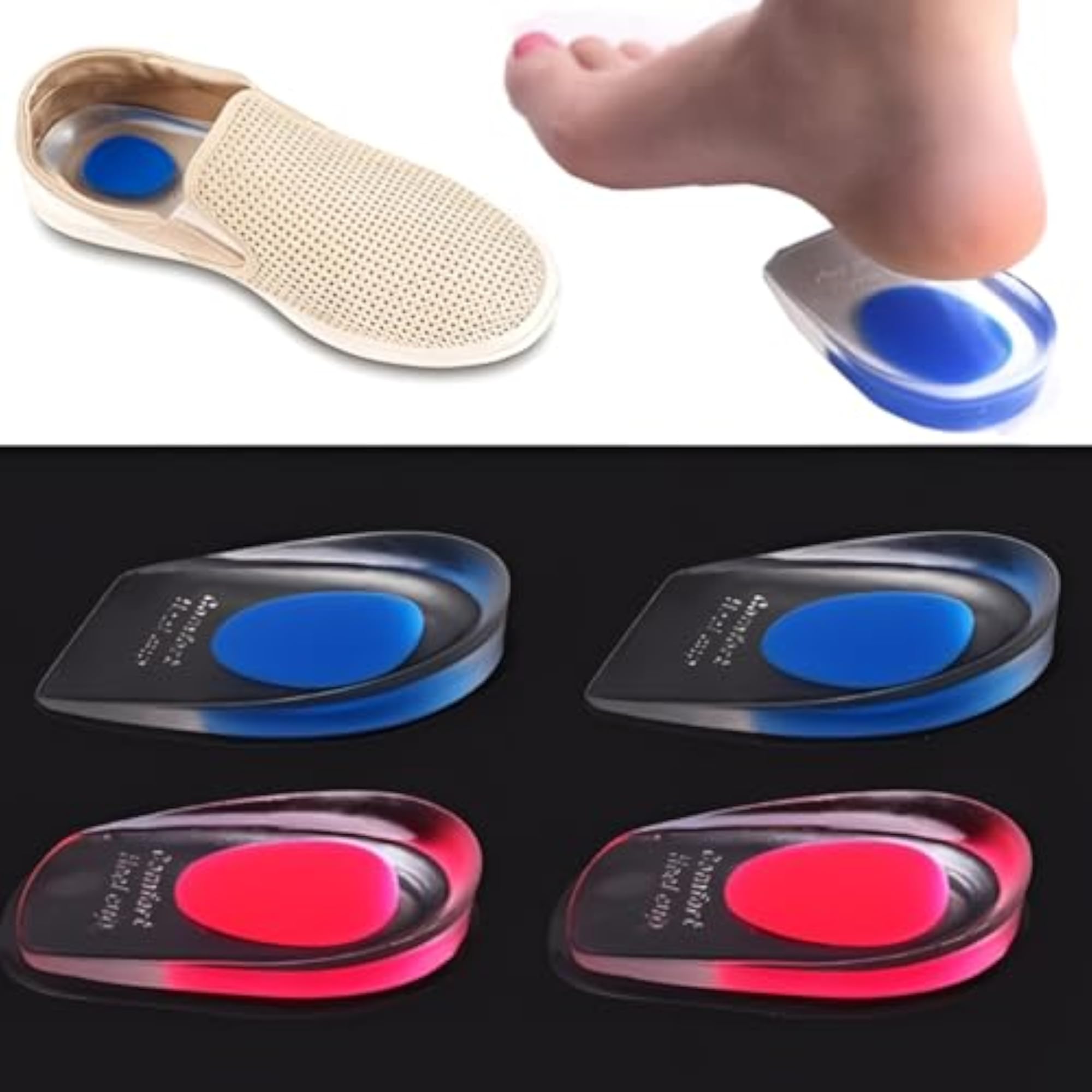 Silicone Heel Pads, Safety Cushion Shoe Gel Pad