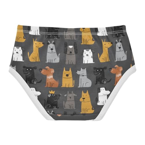 Girls Underwear Soft Cotton Dogs Cartoon Kids Panties in Sizes 2/3t, 4t, 5t, 6 and 82