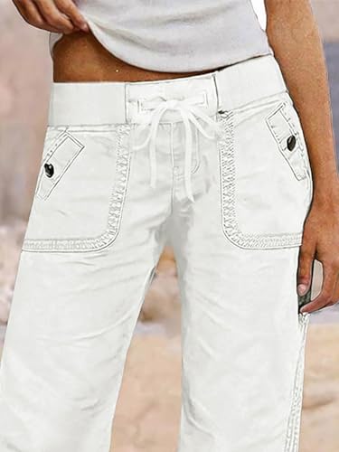 Image of Flamingals Straight Leg Drawstring Pants for Women