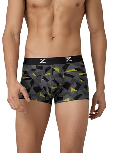 Image of XYXX Men's CloudSoft Modal Printed Trunks| Snug Fit, 4-Way Stretch & No-Marks Waistband Underwear for Man