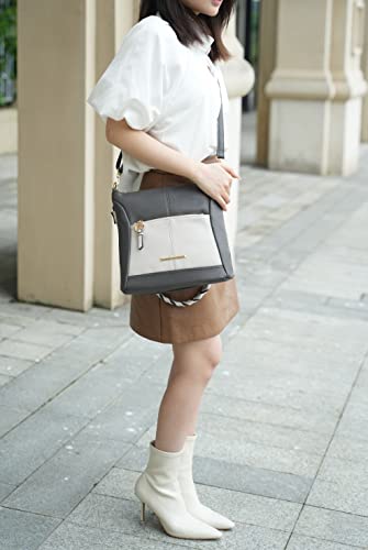 MKF Crossbody Bags for Women Purses and Handbags– PU Leather – Medium Over the Shoulder Side Messenger Bag4