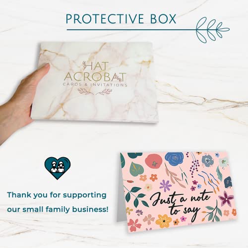 Thinking Of You Cards With Envelopes - 24 Gender Neutral Thinking Of You Cards With 8 Unique Designs - Unfolded 8.3 X 5.8 Folded 4.1 X 5.8 Greeting Cards Thinking Of You (Colorful) #TOP4